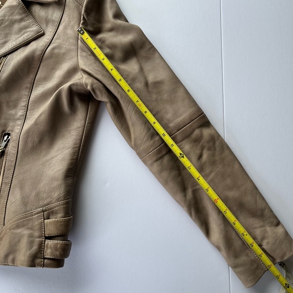 STS Ranchwear Tan Leather Jacket Moto Style - Picture 13 of 13